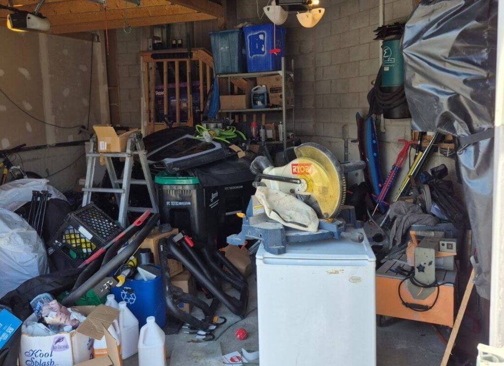 Oshawa Garage Cleaning Before