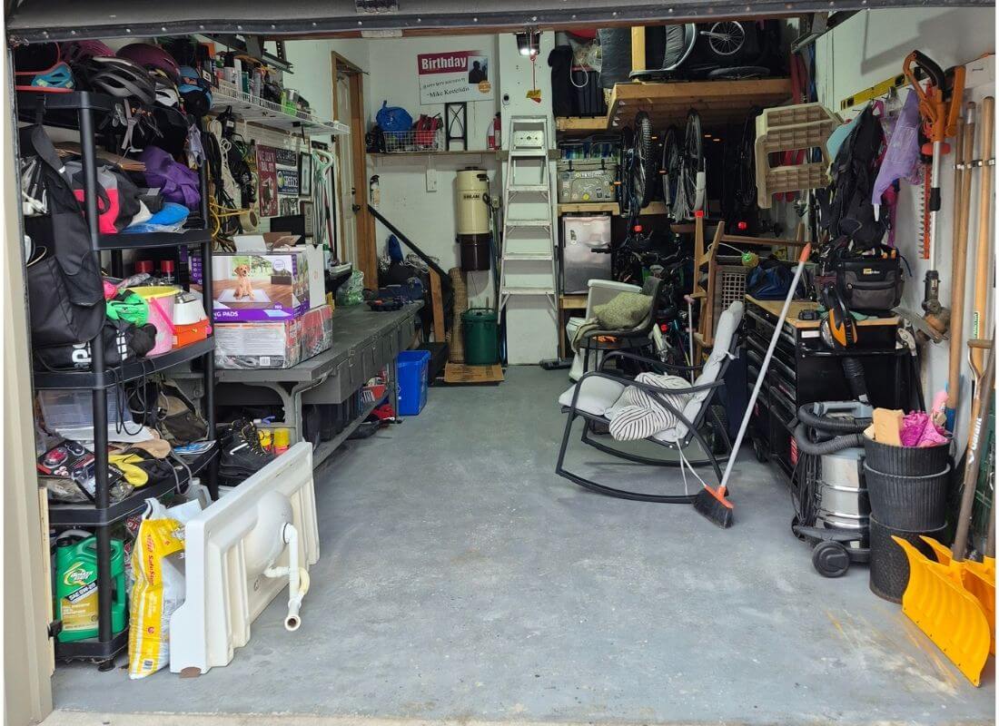 Whitby Garage Organization Before